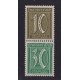 ALEMANIA 1921 ESTAMPILLAS SE-TENANT ZUSAMMENDRUCKE NUEVAS MINT MI S31 15 EUROS